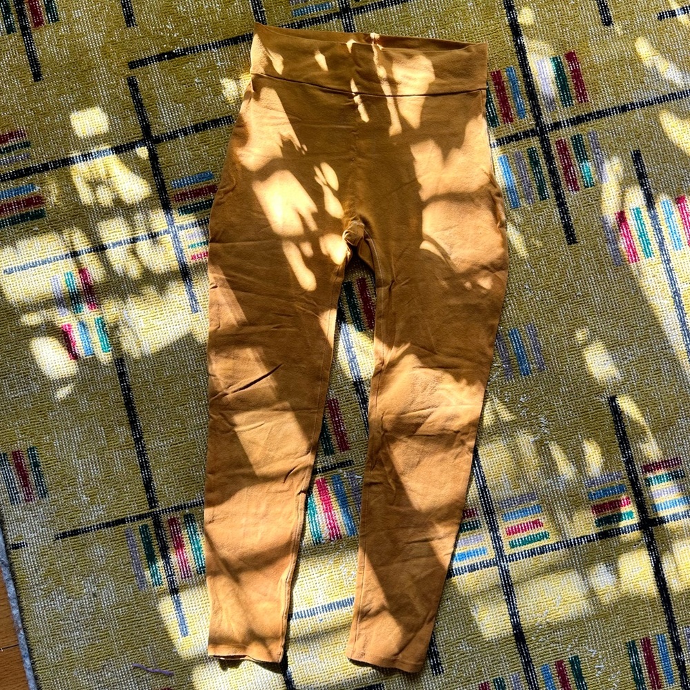 High Rise Cotton Leggings in Warm Bronze